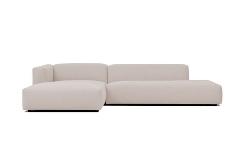 Corner sofa 'New York' in beige / greige 3.22m left