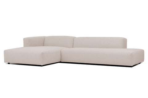Corner sofa 'New York' in beige / greige 2.80m left