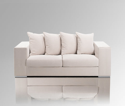 Sofa 'George' 2-Sitzer Wolle Beige / Greige