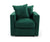 Velvet armchair 'Paul' dark green