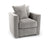 Velvet armchair 'Paul' grey