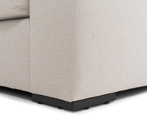 Velvet sofa 'Monroe' 4-seater beige